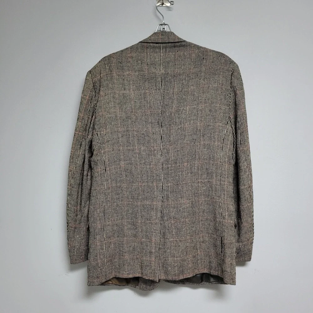 Men's Plaid Two Button Blazer Sport Coat